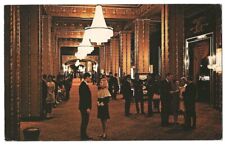 New Orleans Louisiana c1974 Fairmont Roosevelt Hotel lobby, crystal chandelier picture