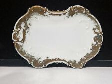 Vintage Hand Painted Milk Glass Dresser Tray picture