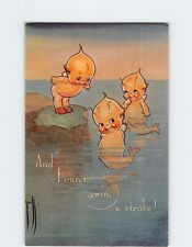 Postcard And I can't swim a stroke with Kewpies Comic Art Print picture