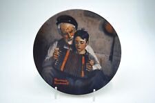 Edwin M. Knowles Norman Rockwell Decorative Plate 1981 The Music Maker picture