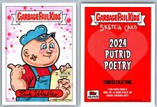 Garbage Pail Kids GPK 2024 Sketch Art Card Putrid Poetry Erik Mueller MINT 1/1 picture