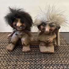 Vintage NYFORM Norway Troll Couple on Log Dating With Tag 175 picture