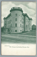 Women's Club Building Worcester Mass Undivided Back Vintage Postcard picture