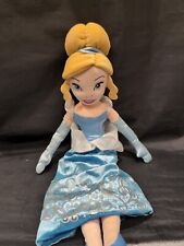 Disney Store - Cinderella Stuffed Plush Doll 21 Inch Large Blue Dress  picture