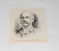 1895 magazine engraving ~ A NEWBOLD MORRIS, VP, NY City Council picture