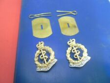 Collar badges: Pair of Royal Army Medical Corps (RAMC) A/A picture