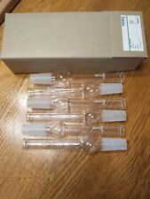 Vintage Lot of 6 New in Manufacturer Box 24/40 Glass Drying Tubes Kimble Kimax picture
