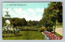 Fort Wayne Indiana, SWINNEY PARK, c1909 Vintage Postcard picture