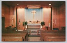 Our Lady Of The Railways Chapel South Station Boston Massachusetts Vtg Postcard picture