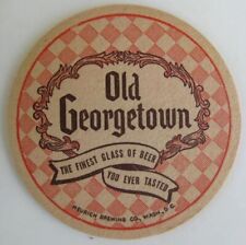 OLD GEORGETOWN BEER old 1950's COASTER, Mat, Christian Heurich, WASHINGTON, D.C. picture