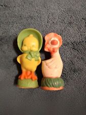 2 Vintage 1980s Wizard Air freshener Easter Chick Goose picture