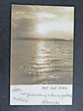 1906 Antique Postcard RPPC Derry NH Storm on the Lake A7342 picture