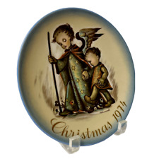 Hummel Christmas Collector Plate The Guardian Angel Vintage 1974 Very Nice picture