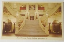 Vintage PENNSYLVANIA POSTCARD main stairway inside state capitol Harrisburg PA  picture