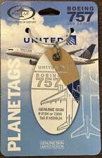 Tricolor - United Boeing 757 MotoArt Plane Tag / PlaneTags picture