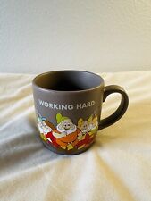 Disney Seven Dwarfs Working Hard Hardly Working Snow White Ceramic Coffee Mug picture