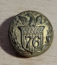 1876 Rare Antique Button, Eagle On Shield 
