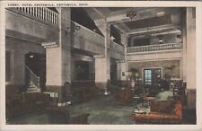 Hotel Ashtabula Lobby, Ashtabula, Ohio 1931 PM Postcard picture