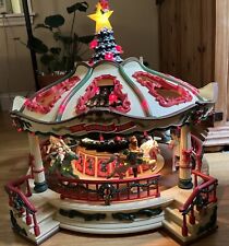 Rare NEW BRIGHT 1100 Supersize Animated Christmas HOLIDAY MUSICAL CAROUSEL Works picture
