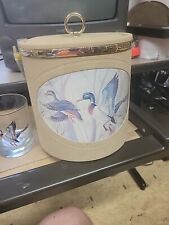 Vintage Norman R. Wamer Game Bird Ducks, 6 Pc Cocktail Set, Ice Bucket & Glasses picture