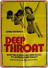 Metal Sign - Deep Throat (1972) 1 - Vintage Look picture