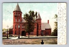 Saratoga Springs NY-New York, State Armory, Antique, Vintage c1908 Postcard picture