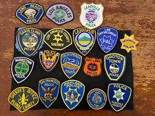 Vintage Obsolete State Of California Police Patches Lot Of 18. Item 191 picture