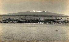 c1920 RPPC Postcard; Hilo Bay, Hilo T.H. Snowy Mauna Loa Volcano Hawaii Unposted picture