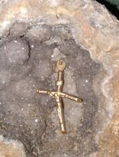 Vintage 10k Vatican Made In Italy bent crucifix picture