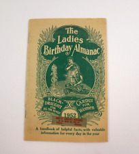 VTG 1952 The Ladies Birthday Almanac Black Draught Cardui Paper Booklet Pamphlet picture