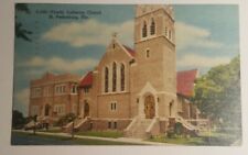 Vintage FLORIDA postcard TRINITY LUTHERAN CHURCH 5th St Petersburg 1940's  FL  picture