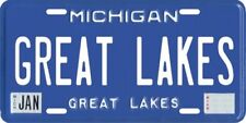 Great Lakes Michigan Aluminum MI License Plate  picture
