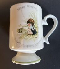 Holly Hobbie Porcelain Pedestal Vintage Mug Happy Memories picture