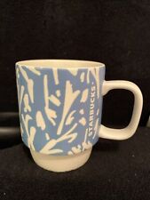 STARBUCKS 2016 Stackable “Coffee Mug” Teal/Ivory  12 oz NEW picture