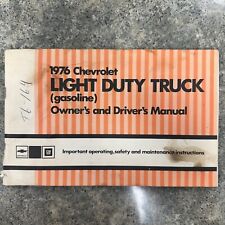 1976 Chevrolet Light Duty Gasoline Owner’s Driver’s Manual picture