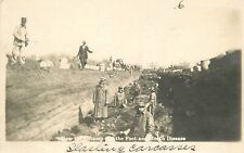 Postcard RPPC C-1910 Cattle Ranch foot mouth carcass pit agriculture 23-11086 picture