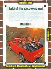 METAL SIGN - 1971 Datsun Lil' Hustler Pickup the Easy Way Out - 10x14 Inches picture