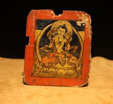 Rare 1700s Old Antique Tibet Tibetan Buddhist Tsaklis Tangka Thangka Vajrasattva picture