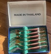 Set 6 Tiny Forks Made In Thailand picture