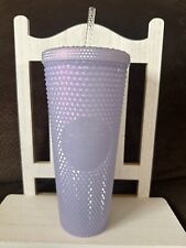 Starbucks 2021 Holiday Icy Lilac Bling Studded Cold Cup Tumbler 24oz NEW picture
