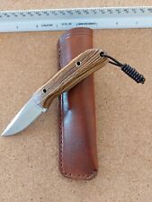 Ka-Bar Jarosz -Custom Rambler- Exotic Wood Scales & Liners-Fitted Leather Sheath picture