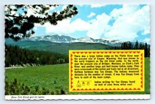 Postcard WY 1972 Wonderful Wyoming How Ten Sleep Got Its Name M3 picture