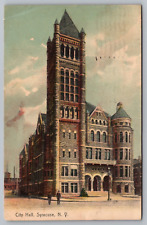 Postcard City Hall Syracuse NY New York Rotograph Co c1912 picture