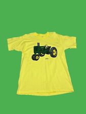 John Deere Tractor 1948 A Serial #617125 VTG Yellow Single Stitch Shirt Large picture