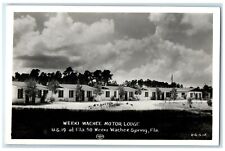 c1940's Weeki Wachee Motor Lodge Wachee Spring Florida FL RPPC Photo Postcard picture