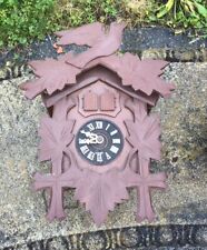 Vtg Regula #25 West Germany Cuckoo Clock Case & Movement Antique Parts Or Repair picture
