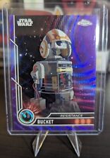 2023 Topps Chrome Star Wars #42 Bucket Purple Wave Refractor picture