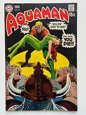 Aquaman #46 (1969) Nick Cardy cover art 3 wraps detached bottom CF staple picture
