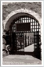 Entrance Prison Cells Yuma Arizona Territorial Prison Real Photo RPPC Postcard picture