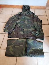 Orc Industries Wet Weather Parka Adult  Medium Woodland Camo Waterproof Coated picture